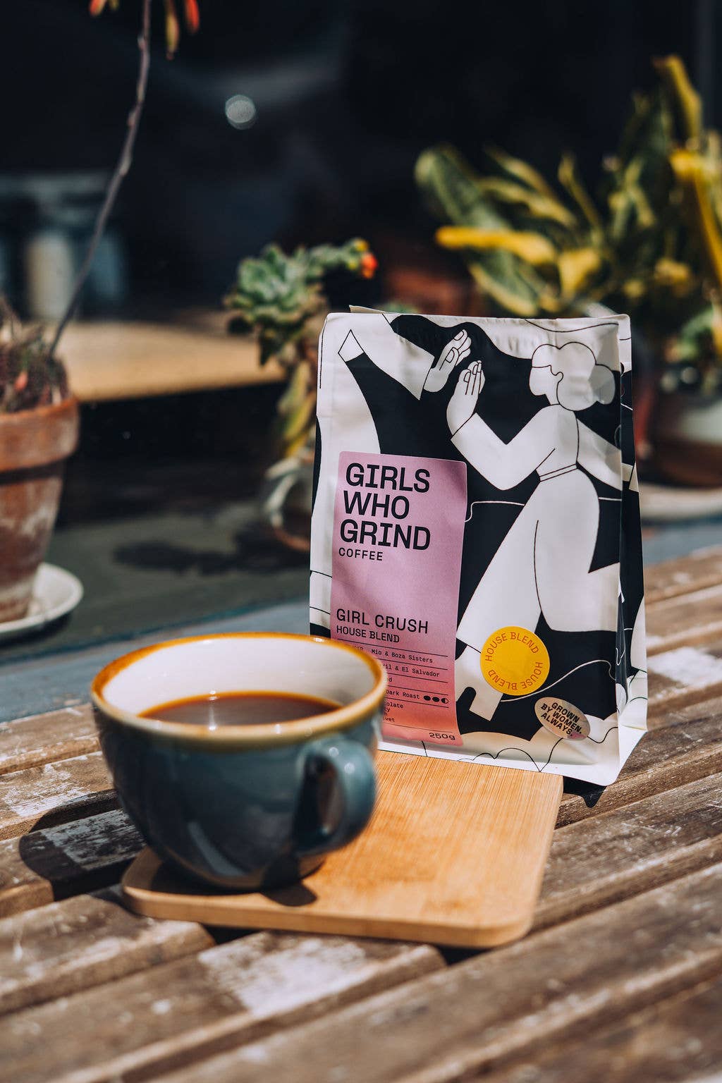 Girls Who Grind Coffee - Wholesale Ground Coffee - Coffee Beans, Girl Crush, houseblend coffee.4