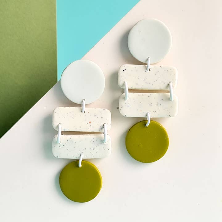 pendientes de arcilla polimérica multicolor hechos a mano para venta al por mayor de Mono