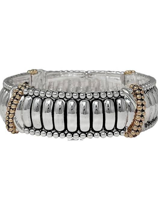 ( N899 ) DESIGNER TEXTURED STACKABLE STRETCH BRACELET for wholesale by Jewelry Max