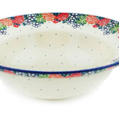 Bol à pâtes 10" thème de l'arrivée du printemps pour la vente par Polmedia Polish Pottery