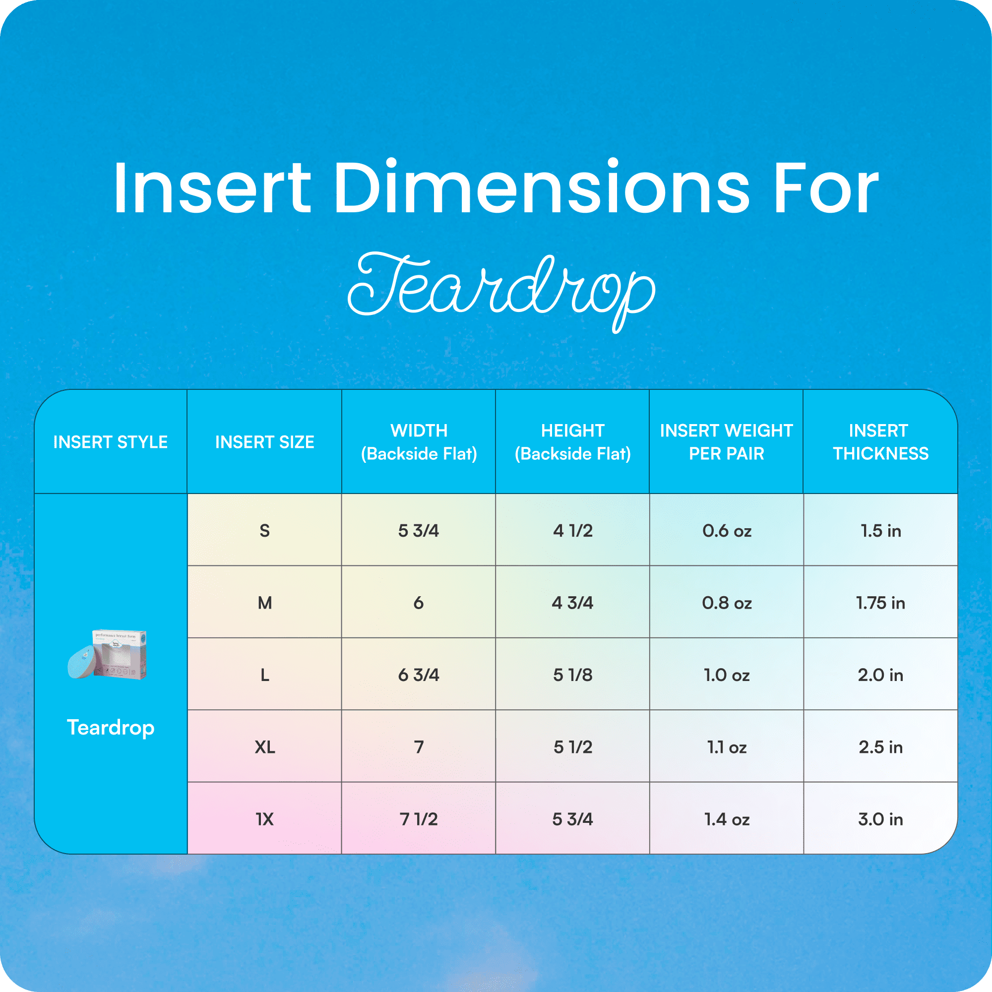 Honey Cloudz - Wholesale Bra Inserts - Women's - Teardrop Breast Form – Post-Mastectomy9