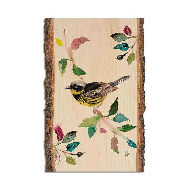 Magnolia Warbler - Wood Magnets & Postcards for wholesale by DaydreamHQ