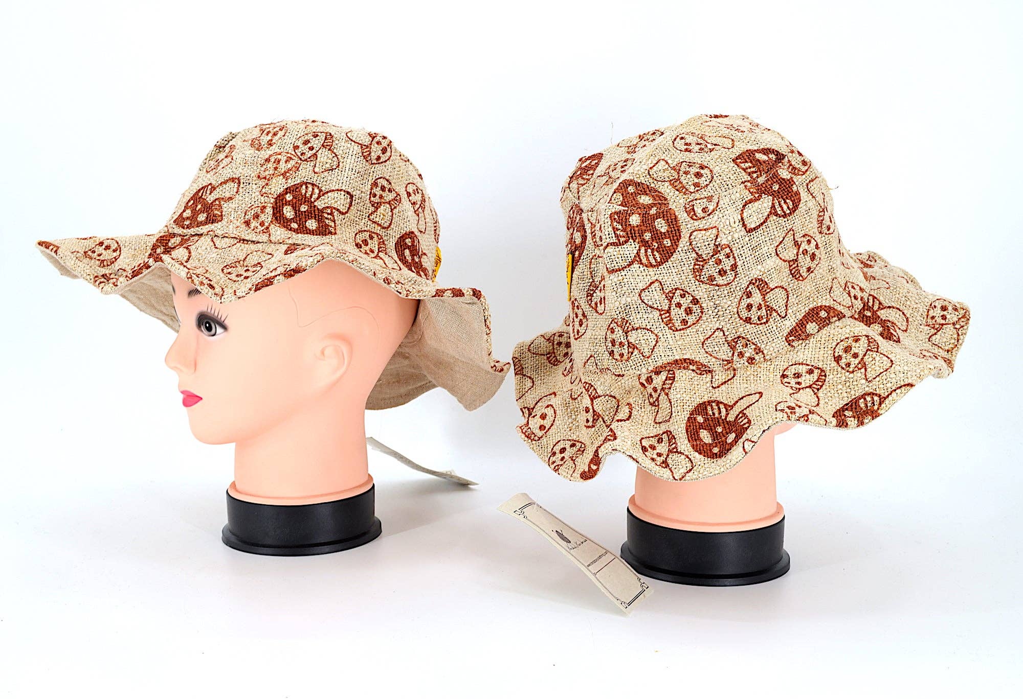 Himalaya Handmade - Wholesale Bucket Hat - Women's - 100% Hemp Hippie Handmade Mushroom Print Bohemian Hat4