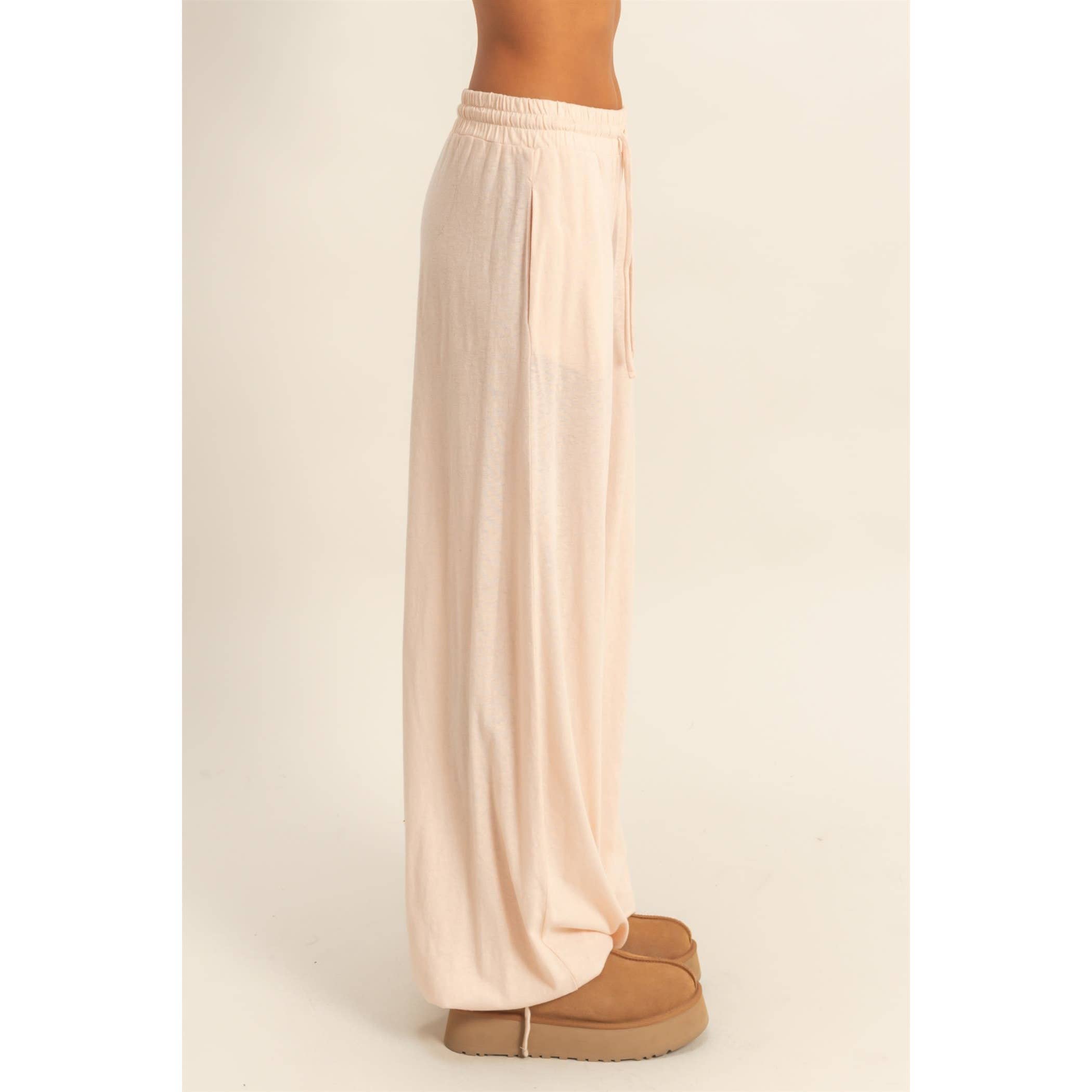 HYFVE - Wholesale Pants - Women's - High Waist Drawstring Wide Leg Pants1