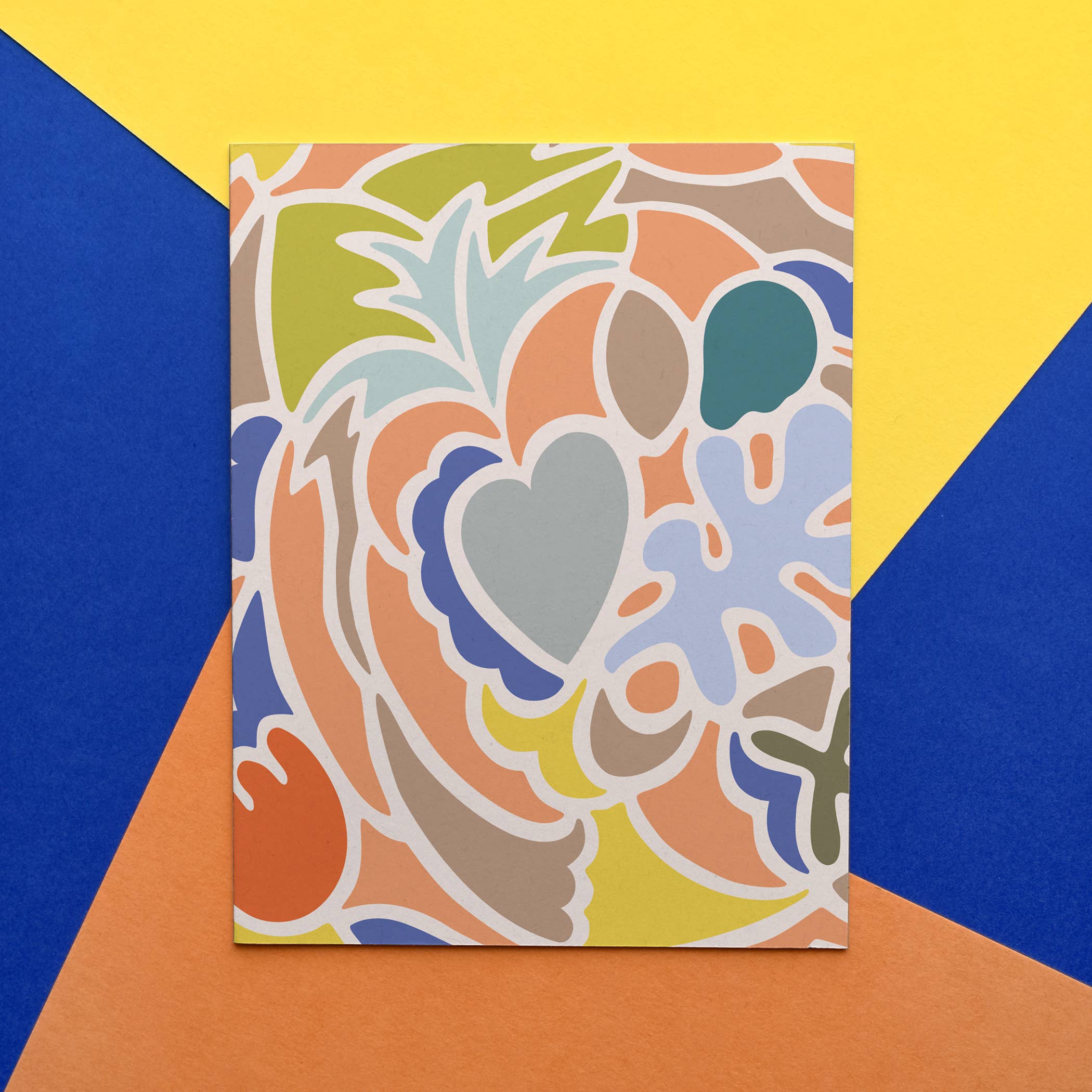 MASU - Wholesale Flat Wrap - Matisse Stripe Abstract Art Recycled Wrapping Paper Sheet7