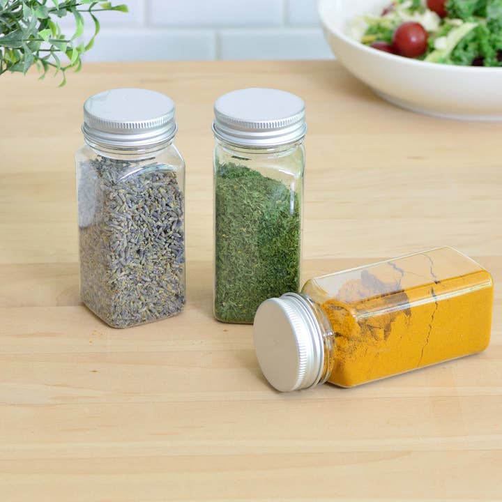 Youngever - Wholesale Jar - Youngever 12 Pack 5 Ounce Plastic Spice Jars, Shaker Tops4