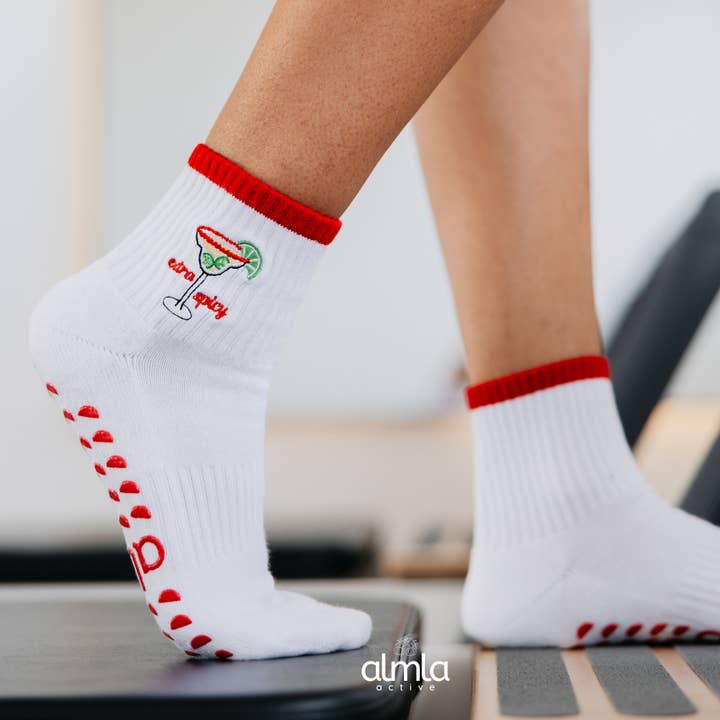 Spicy Margarita Pilates Socks - Extra Spicy and other Purchase Wholesale extra spicy. Free Returns & Net 60 Terms on Faire trending on Faire.