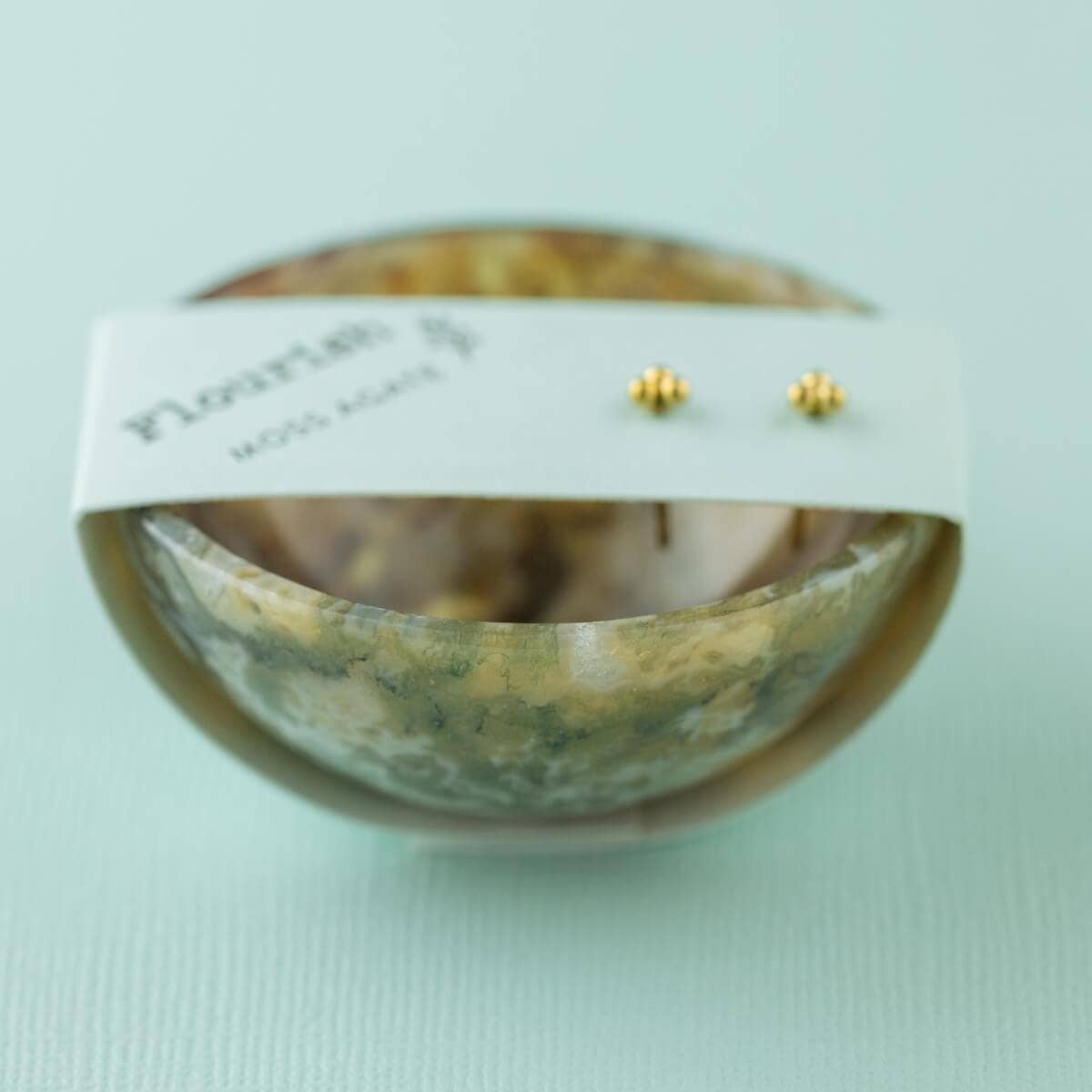 SoulKu – wholesale Smycken – Guldtrio Studörhängen & Mossagat Skål Presentset6