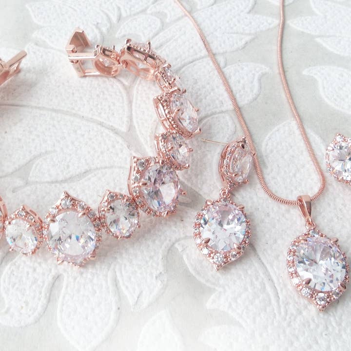Dalfiya – Großhandel Schmucksets – Grand Parure Brautschmuck-Set für viktorianische Braut oder Abschlussball9