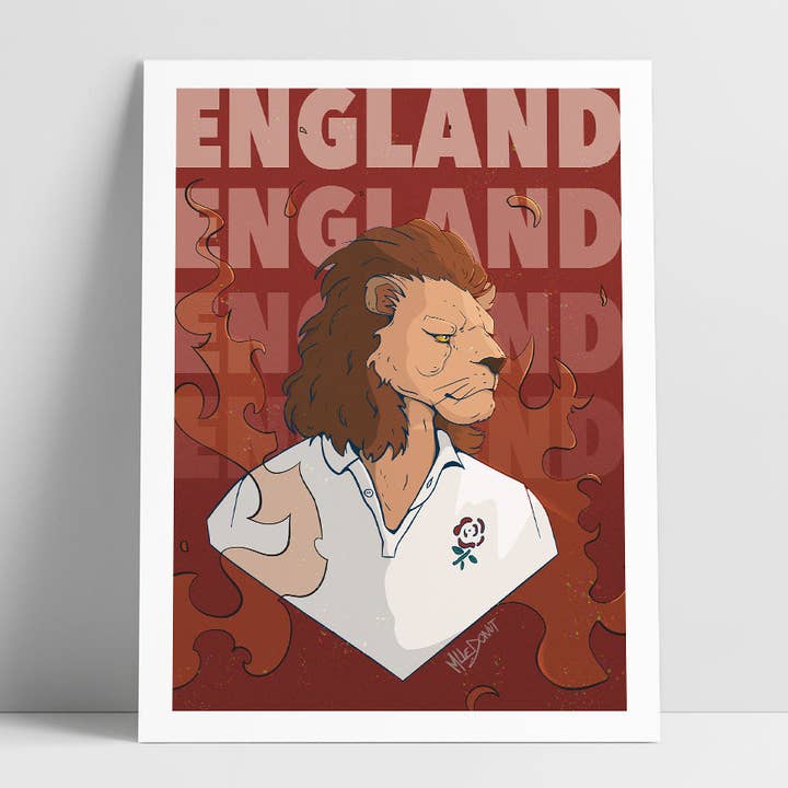 England - Lion - Nouvelle Génération Rugby pour la vente par Donut and Friends