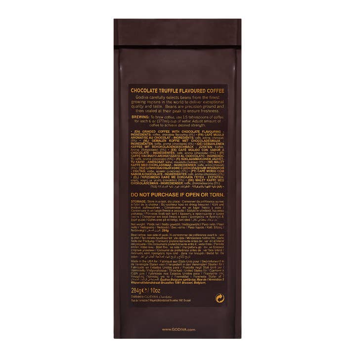 Godiva Chocolates UK – wholesale Ground coffee – Godiva Chocolate Truffle Coffee 100% Arabica 284g