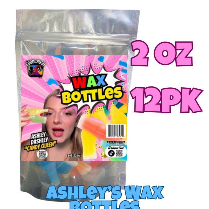 Food Crush Corp - Wholesale Gummy - Ashley Dashley Mini Pouch Wax Bottle0