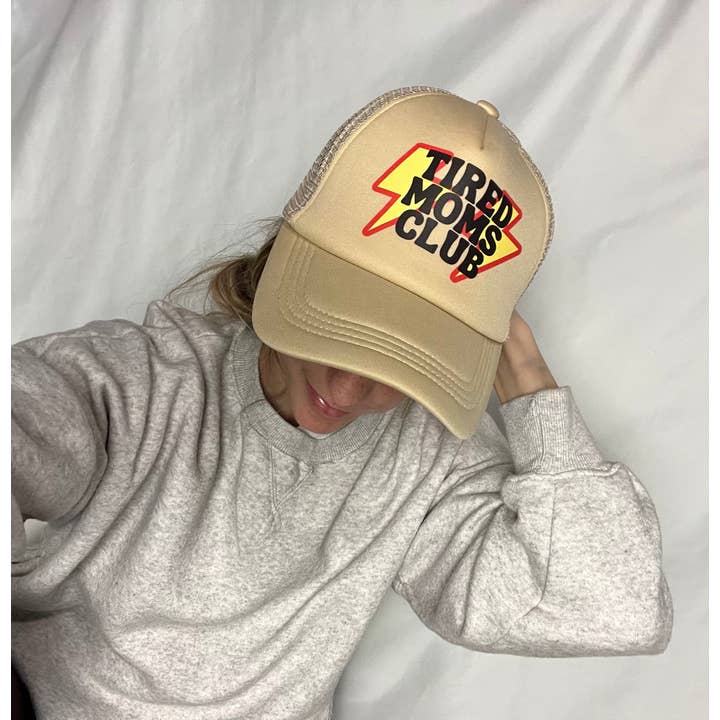 Little Mama Made It – wholesale Truckerkeps – Dam – Trött Moms Club Trucker-hatt, Trendig mammahatt, estetisk mammagåva, present till mamma, mors dagspresent till mamma, ny mamma-gåva, baby shower-gåva