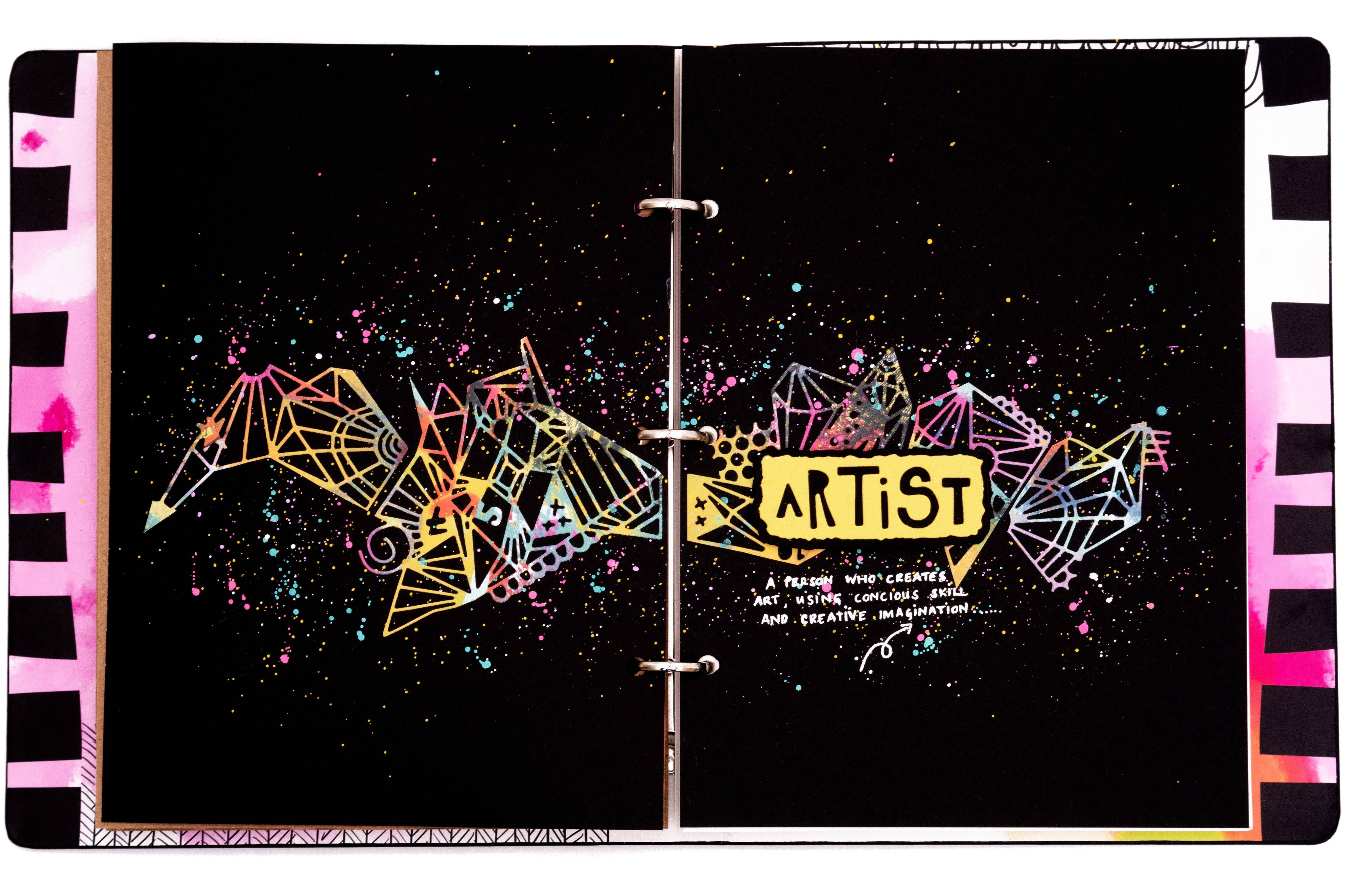 Ecstasy Crafts Distributing – wholesale Craft supplies – ABM Cutting Die Graphic Background Bold & Bright1