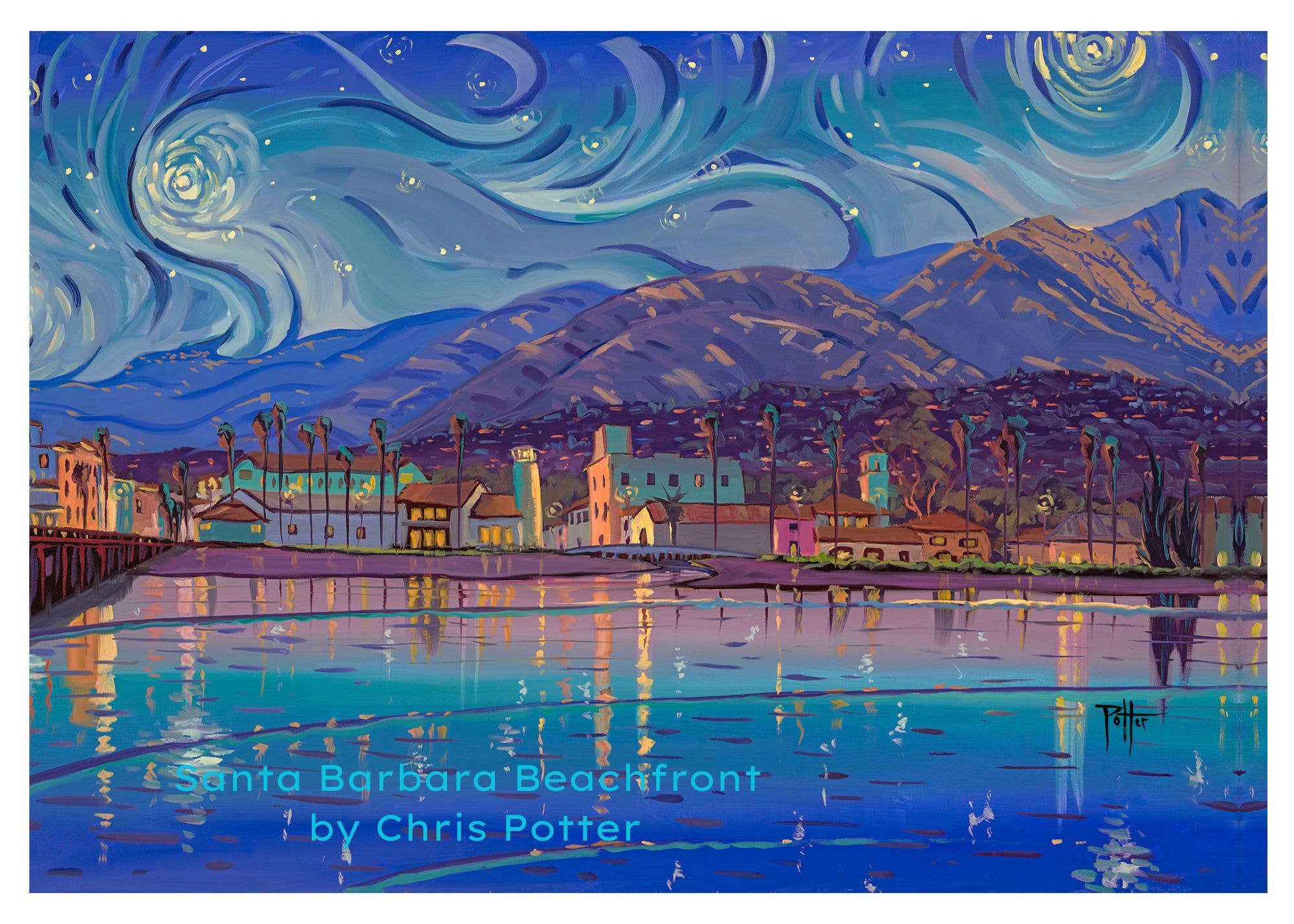Chris Potter Art - Wholesale Postcard Set - Postcards - Van Goghy - 5 pack5