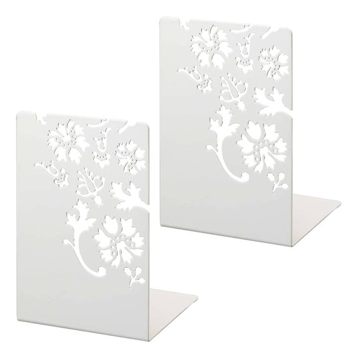 Yamazaki Home - Wholesale Bookend - Kirie Bookends (Set of 2) - Steel - Small