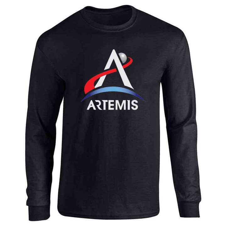 NASA Approved Artemis Program Emblem Moon Mars Long Sleeve for wholesale by Pop Threads