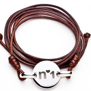 Bracciale Con Medaglia Nº1 per la vendita all'ingrosso da parte di Woo's pure feelings