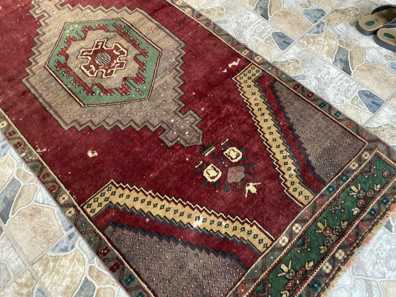 Oushak Rugs - Wholesale Area Rug - Vintage Turkish Handmade Wool Geometric Rug7