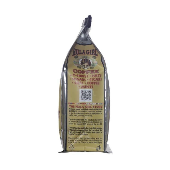 Hula Girl Products - Wholesale Coffee Beans - HULA GIRL 10% KONA COFFEE BLEND 7OZ (198GRAMS)