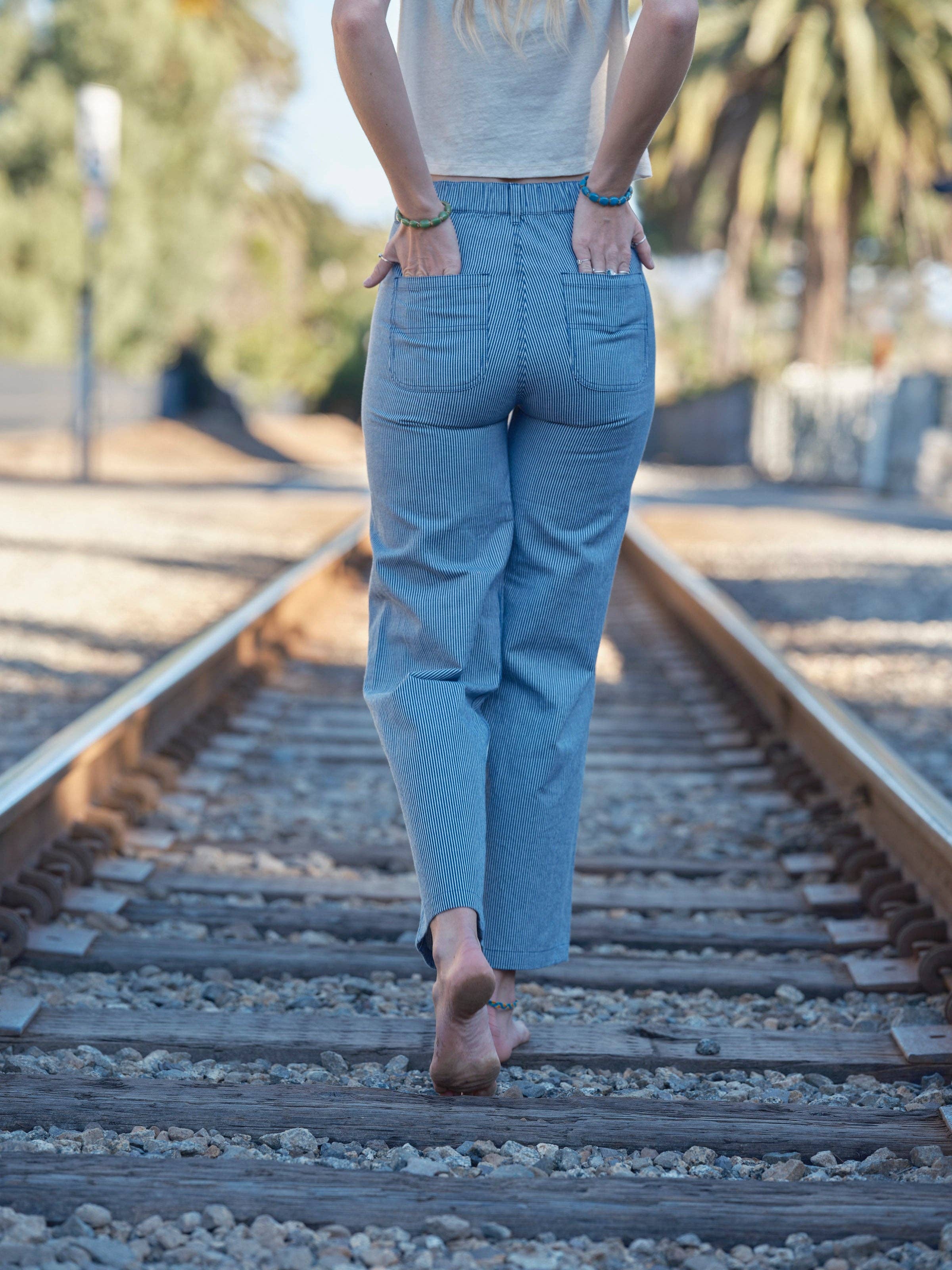 Railroad Stripe Painter Pants for wholesale on Faire13
