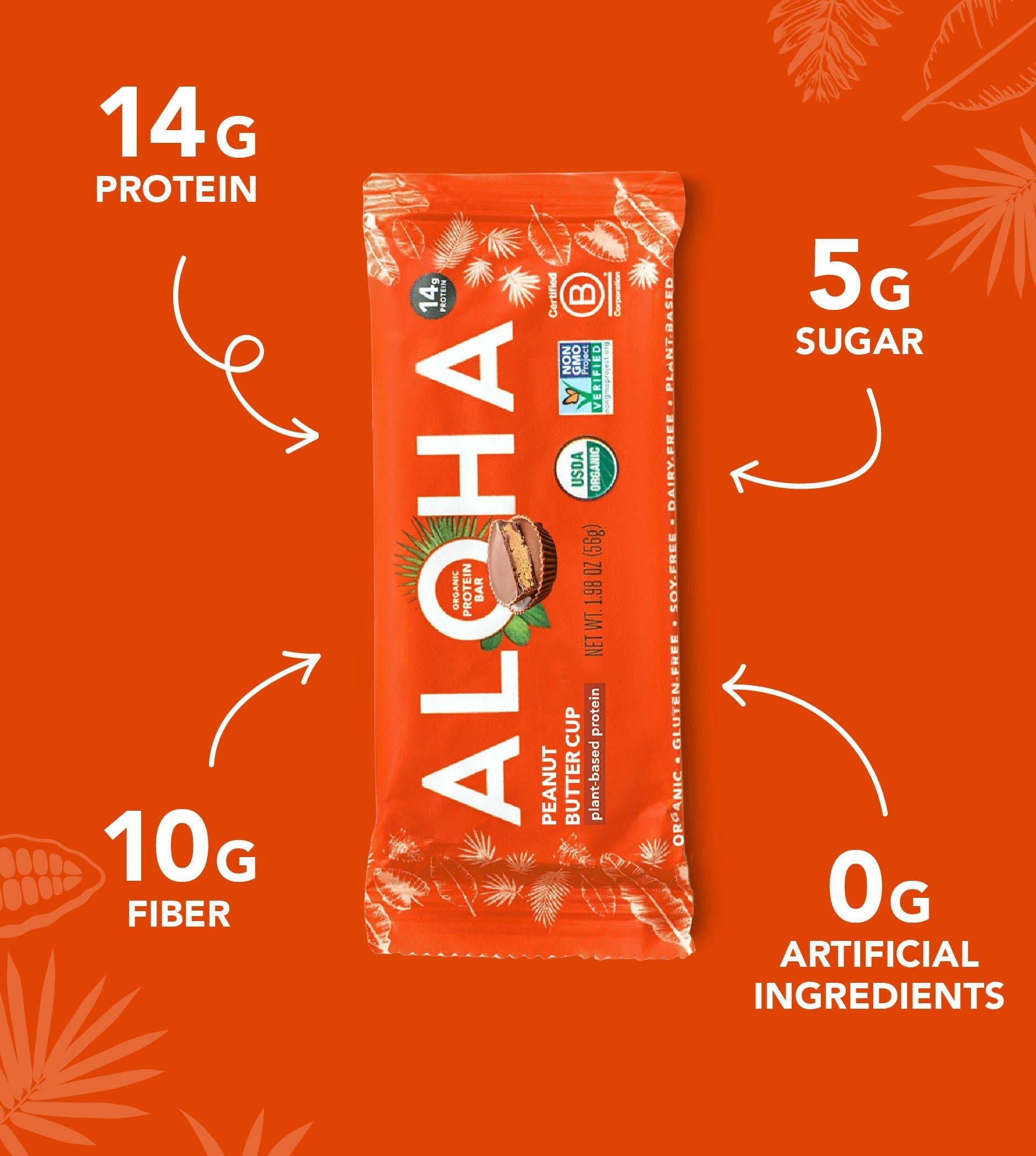 Aloha - Wholesale Snack Bar - Peanut Butter Cup Protein Bar3