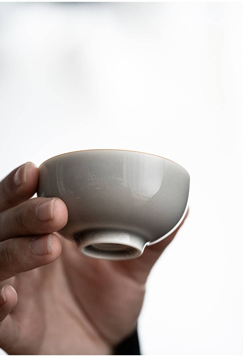 Gohobi （We cover U.S. import duties） - Vendita all'ingrosso Tazza da tè/caffè - Tazza da tè Gohobi, fatta a mano, colore: grigio ghiaccio18