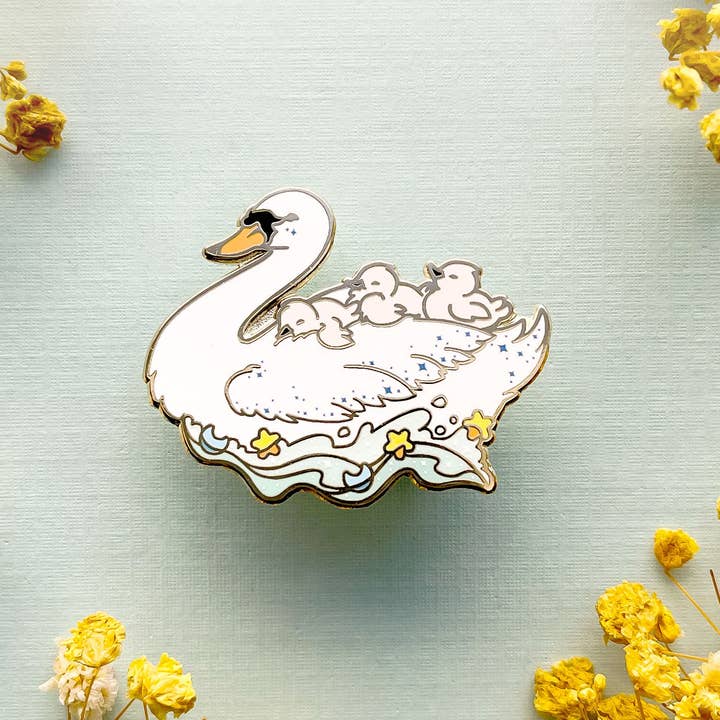 Alum and Ink - Wholesale Lapel Pin/Button - The Mothership Enamel Pin