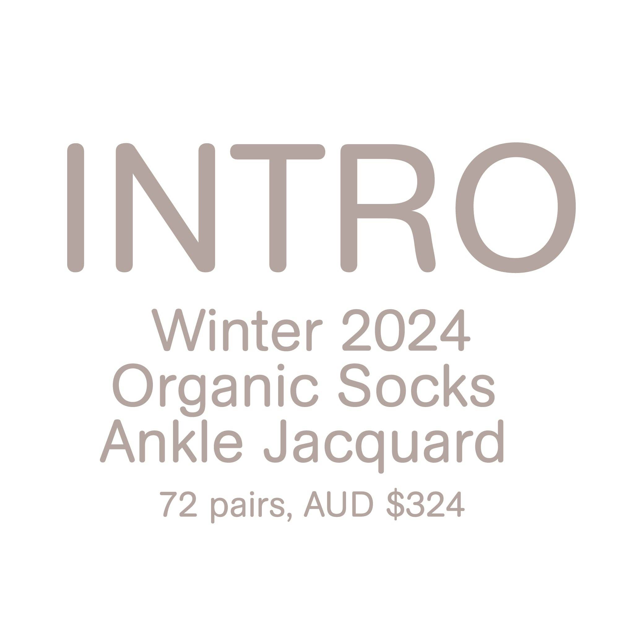 Assorted W24 Organic Socks Ankle Jacquard Intro (20% dicount) for wholesale on Faire0