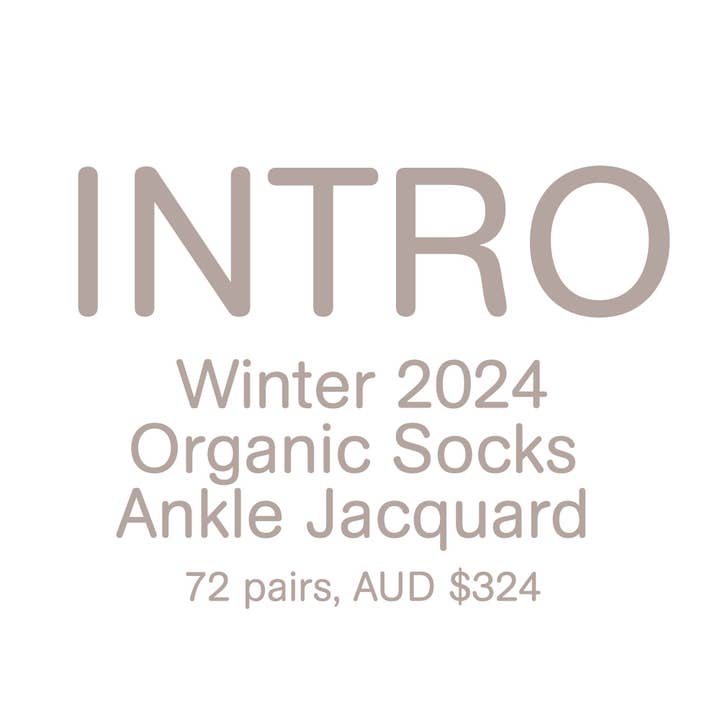 Assorted W24 Organic Socks Ankle Jacquard Intro (20% dicount) for wholesale on Faire