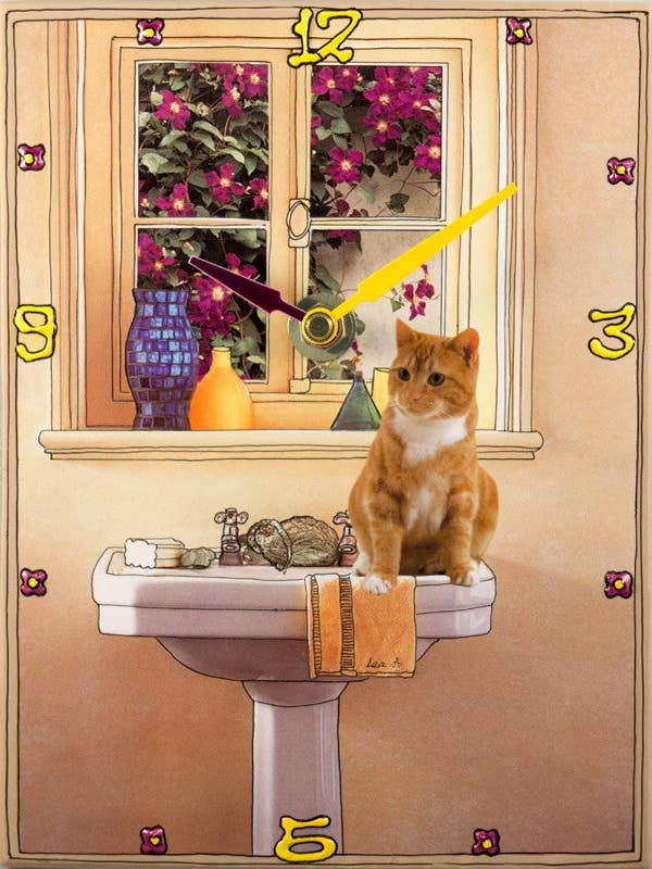 Was ist los? Collage-Uhr für den Großhandel von Lea Alboher