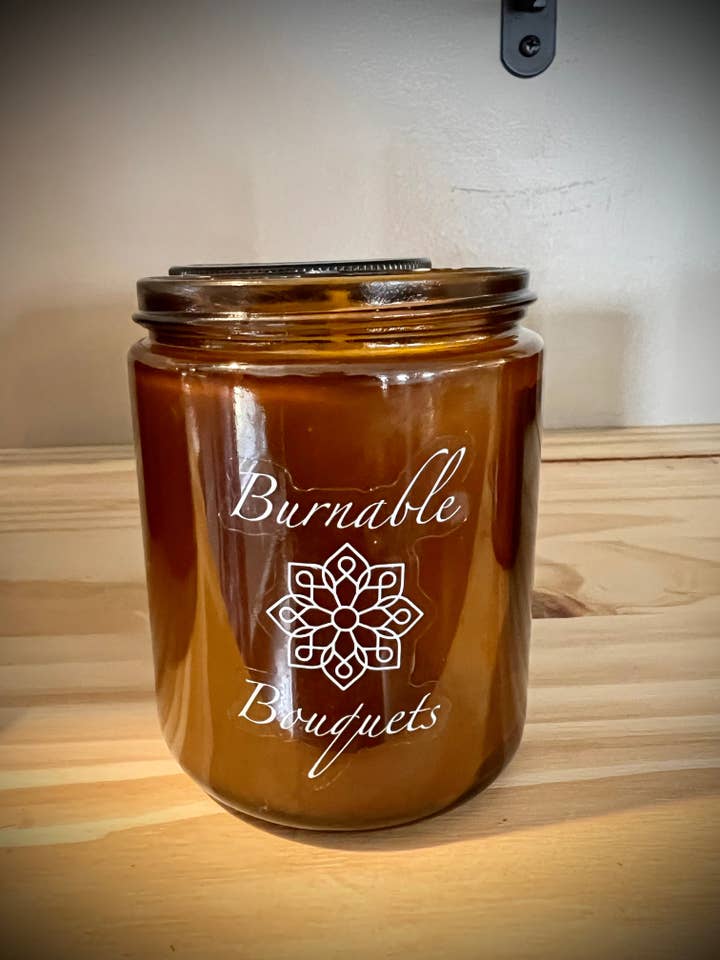 8 oz Intention Candle- Morrow Bay for wholesale by Burnable Bouquets