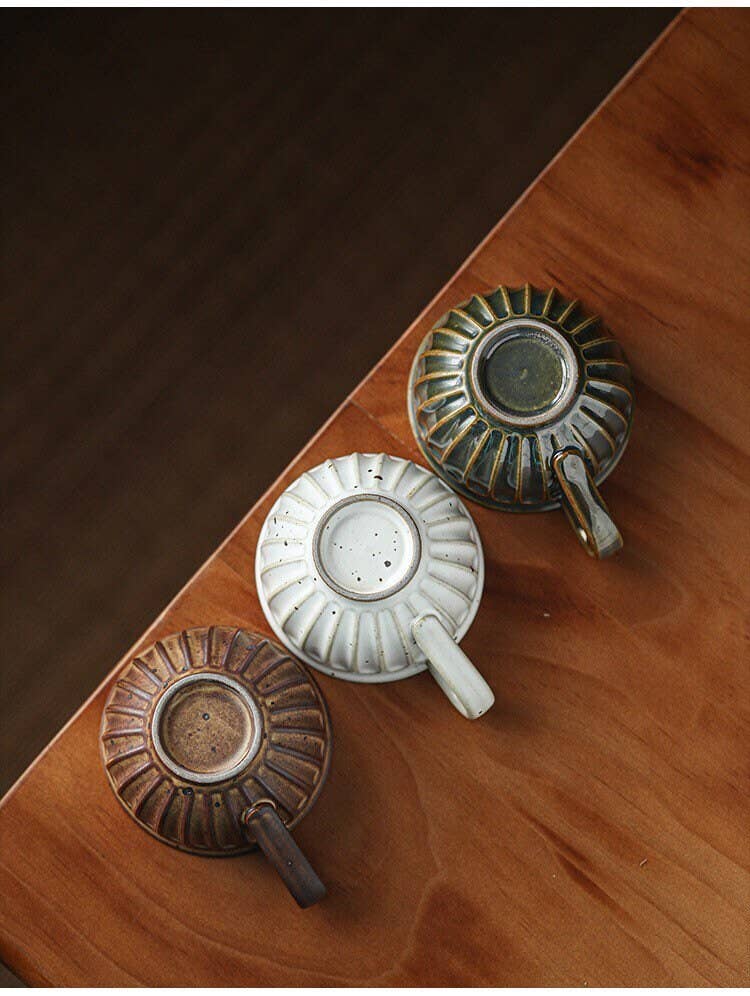 Gohobi （We cover U.S. import duties） - Wholesale Coffee/Tea Cup - Gohobi Handmade Japanese Stoneware Coffee Cup and Saucer Set9