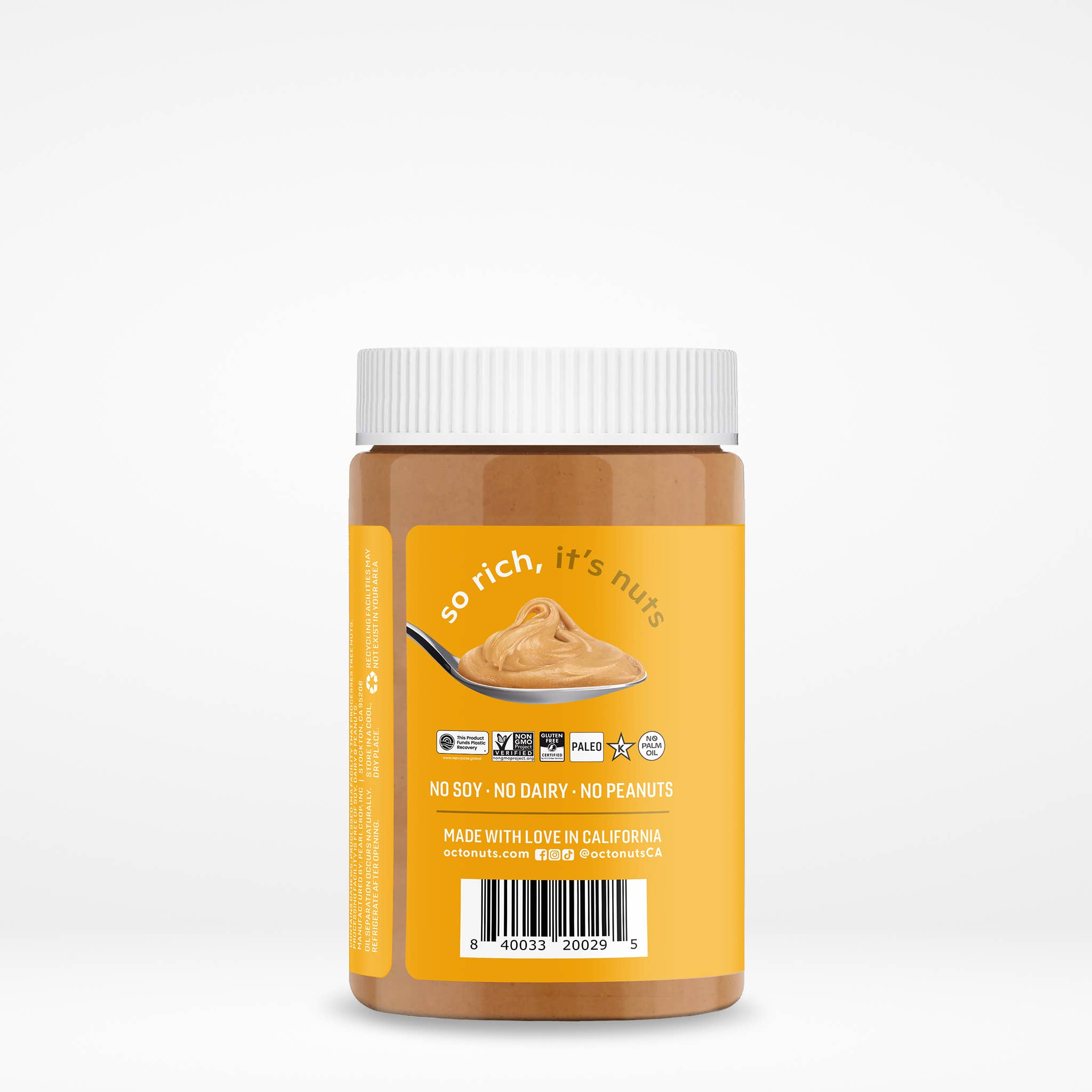Octonuts California - Wholesale Nut Butter - Roasted Creamy Cashew Butter, 16oz2