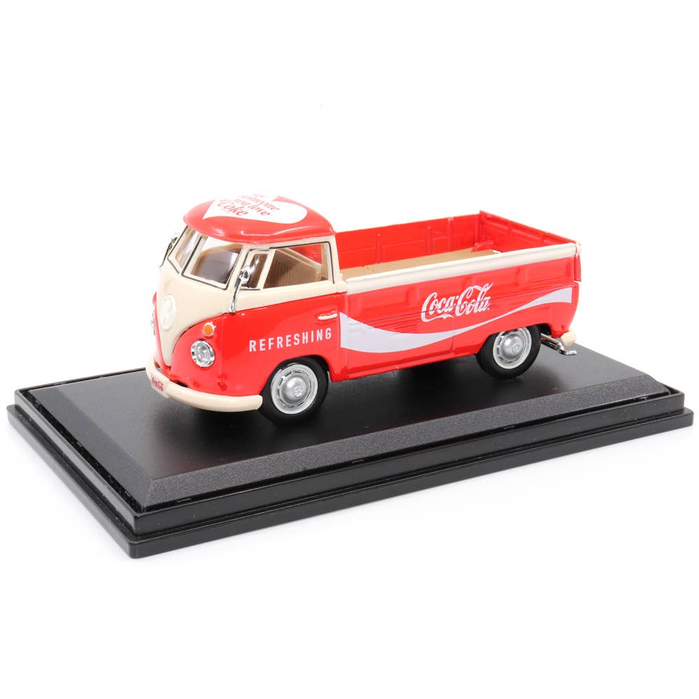Motor City Classics, Inc. - Wholesale Decorative Tabletop Object - 1:43 Scale Coca-Cola 1962 VW T1 Pickup Diecast Model12