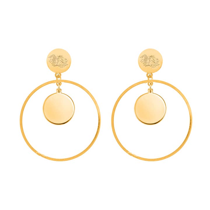 Boucles d'oreilles Tibby Gamecocks de Caroline du Sud pour la vente par Shelby & Grace