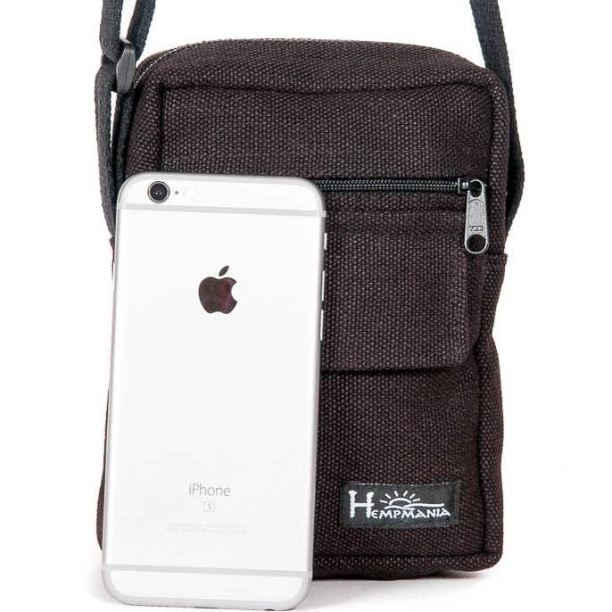 Hempmania - Wholesale Crossbodytas - Uniseks - PUR146-H Mini-veldtas met hennep4