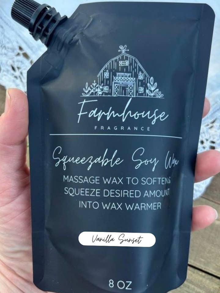 Vanilla Sunset Squeezable Soy Wax for wholesale by Farmhouse Fragrance