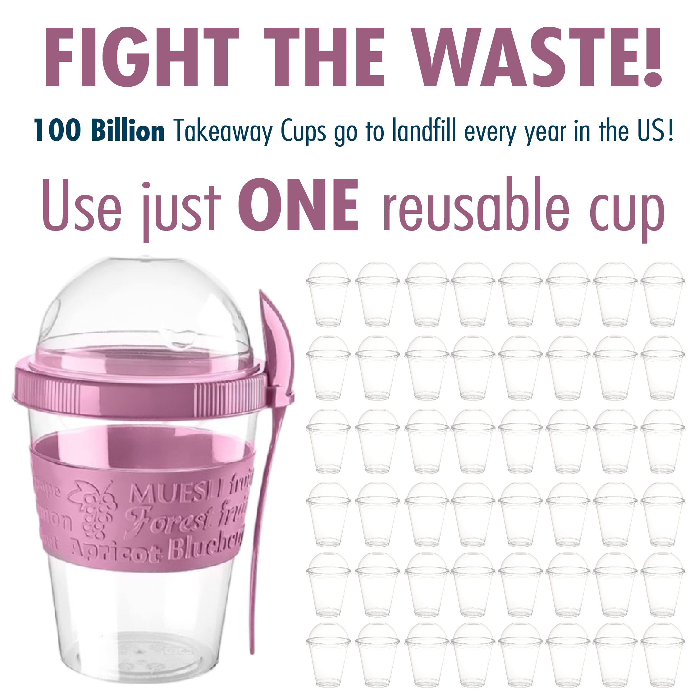 Hakan – wholesale Matlåda – Parfaitbägare med lock och sked, återanvändbara bägare, 4-pack, 20 oz8