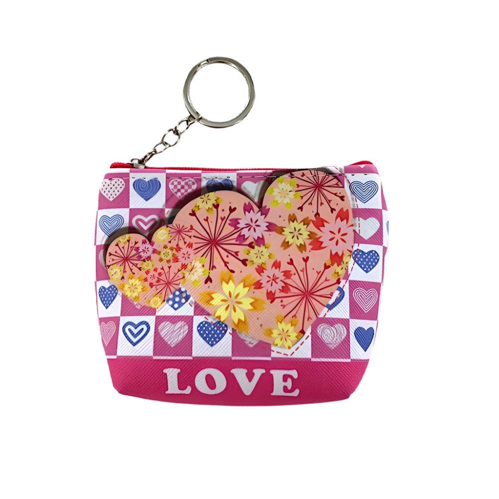 Atlas Fashion - Wholesale Coin Purse - Kids - Love Heart Pattern Coin Purse