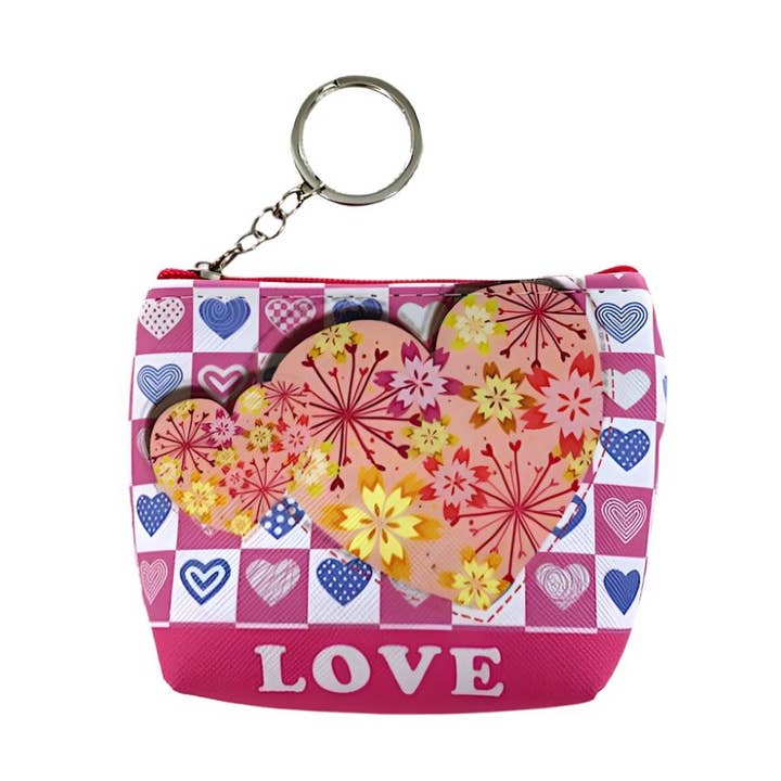 Atlas Fashion - Wholesale Coin Purse - Kids - Love Heart Pattern Coin Purse0