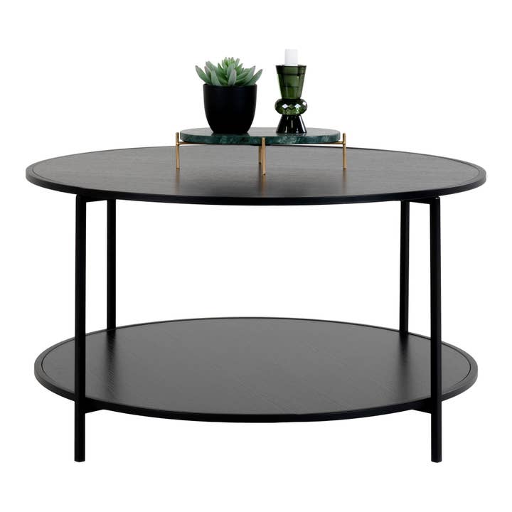 Vita Coffee table black with black frame for wholesale on Faire