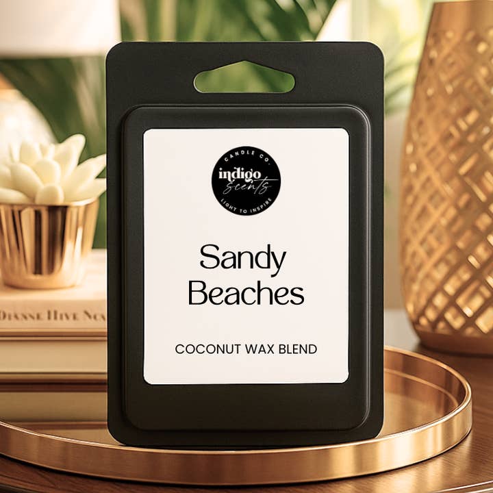 Sandy Beaches Wax Melts for wholesale by Indigo Scents Candle Co.