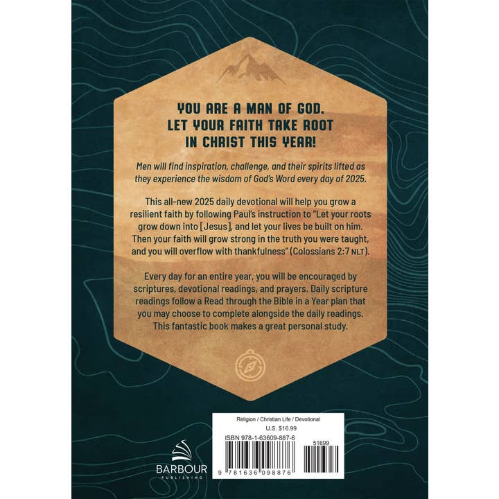 Barbour Publishing, Inc. - Wholesale Book - Adult - Daily Wisdom for Men 2025 Devotional Collection