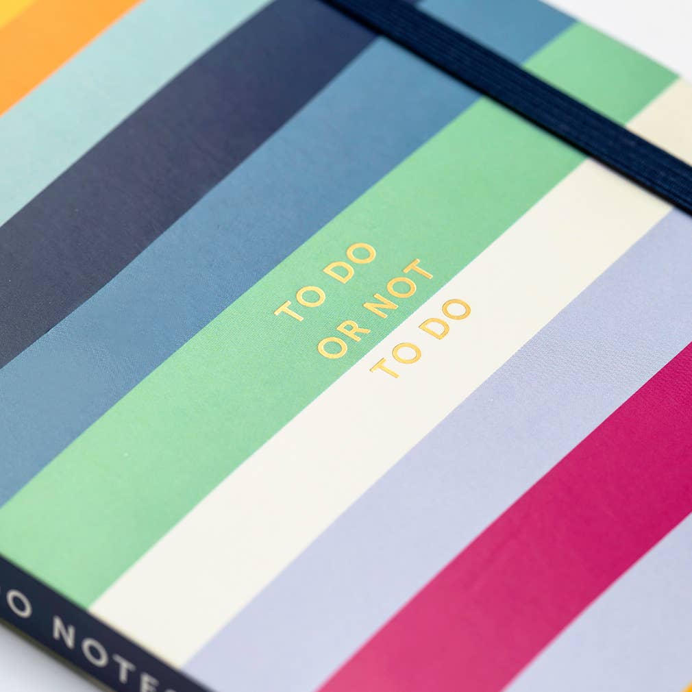 Busy B - Wholesale Notepad - To Do Notes, Two Tear Off List Pads, Notebook, Multi Stripe2