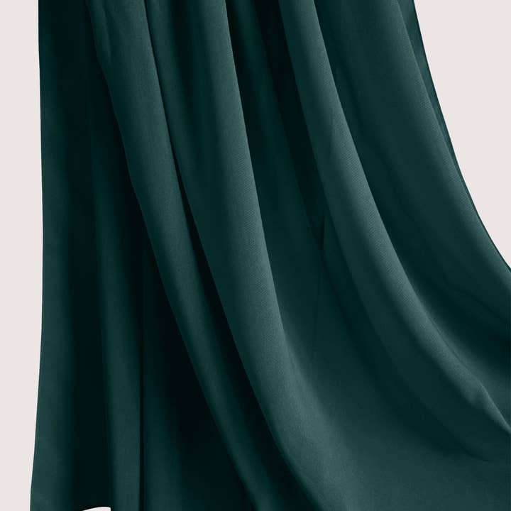 MY LITTLE JUBBA – wholesale Hijab – Women’s – Premium Forest Green Chiffon Hijab Scarf2