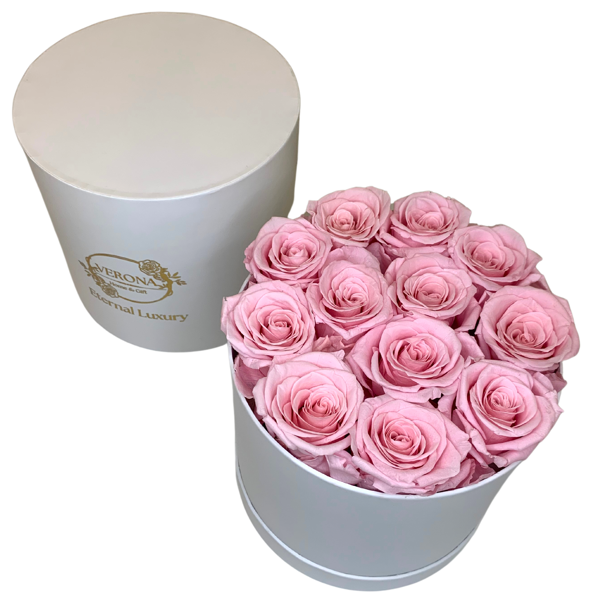 verona home and gift - Wholesale Dried/Pressed Flowers - 12 Real Preserved Roses that Last Forever In Round Box13