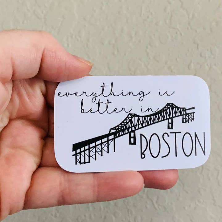 Better in Boston-Colleen Hoover Stickers/Magnet for wholesale by Oily Graphic Creations