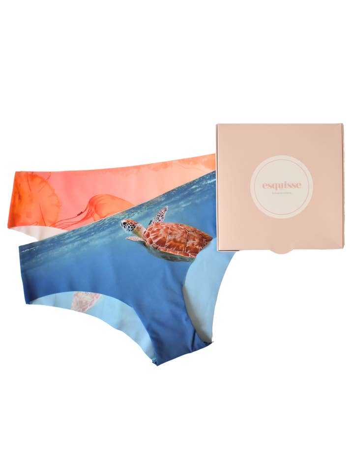 Underwater 2 Panties Set for wholesale by Esquisse Lingerie