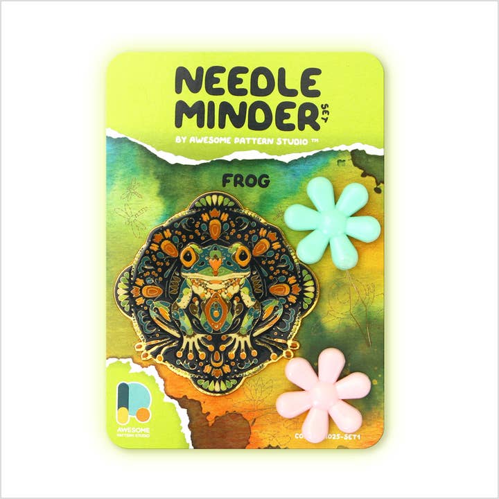 Awesome Pattern Studio - Wholesale Embroidery/Cross Stitch Supplies - Frog - Magnetic Needle Minder Set #1